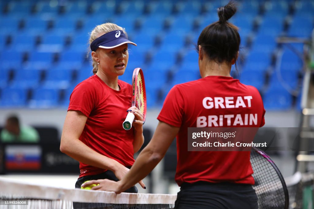 Slovakia v Great Britain - Fed Cup: Day 2