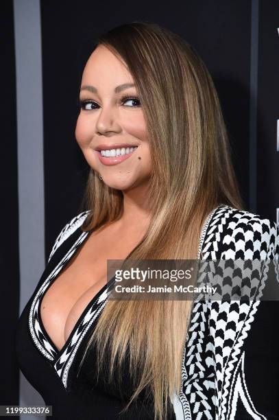 Mariah Carey attends the premiere of Tyler Perry's "A Fall From Grace" at Metrograph on January 13, 2020 in New York City.