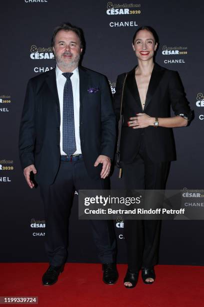 Pastry Chef Pierre Herme and Star Dancer Dorothee Gilbert attend the "Cesar - Revelations 2020" Photocall at Petit Palais on January 13, 2020 in...