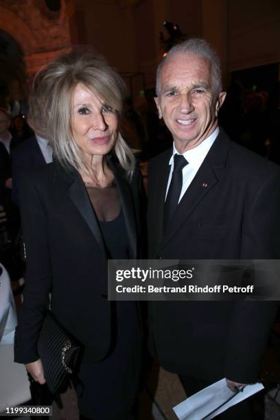 Anne-Florence Schmitt and Alain Terzian attend the "Cesar - Revelations 2020" at Petit Palais on January 13, 2020 in Paris, France.