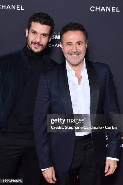 Revelation for "La Vie Scolaire", Soufiane Guerrab and his sponsor Jose Garcia attend the "Cesar - Revelations 2020" Photocall at Petit Palais on...