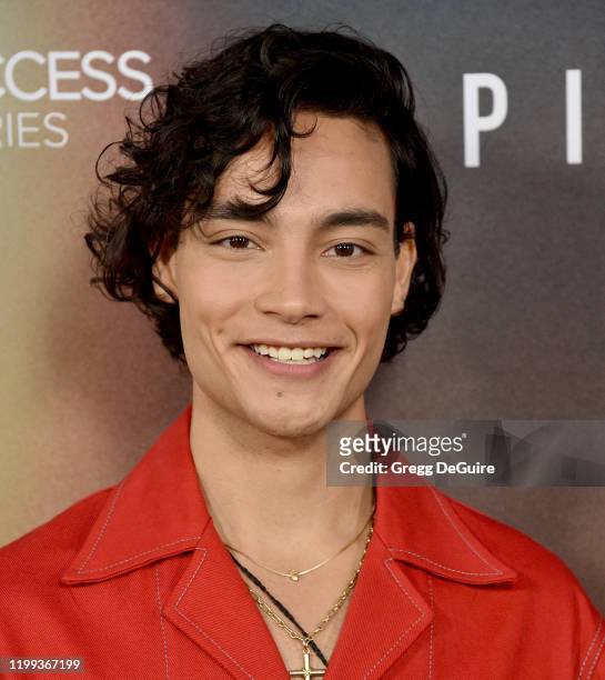 Evan Evagora attends the premiere of CBS All Access' "Star Trek: Picard" at ArcLight Cinerama Dome on January 13, 2020 in Hollywood, California.
