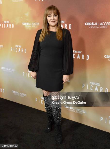 Marina Sirtis attends the premiere of CBS All Access' "Star Trek: Picard" at ArcLight Cinerama Dome on January 13, 2020 in Hollywood, California.