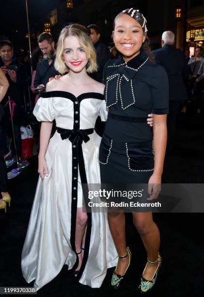 Mckenna Grace and Kai N. Ture arrive at the premiere of Amazon Studios' "Troop Zero" at Pacific Theatres at The Grove on January 13, 2020 in Los...