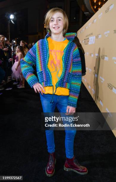 Charlie Shotwell arrives at the premiere of Amazon Studios' "Troop Zero" at Pacific Theatres at The Grove on January 13, 2020 in Los Angeles,...