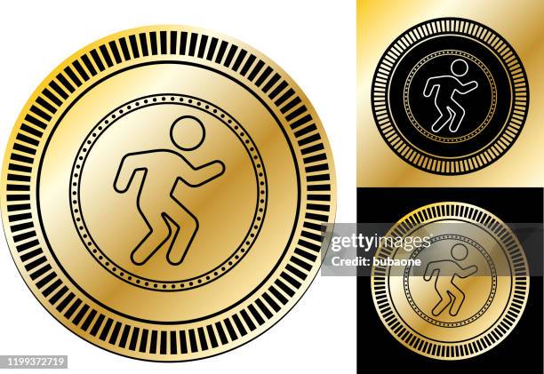icon of a man dancing - man dancing alone stock illustrations