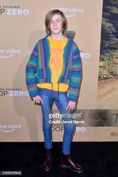 Charlie Shotwell arrives at the Premiere of Amazon Studios' 'Troop Zero' at Pacific Theatres at The Grove on January 13, 2020 in Los Angeles,...