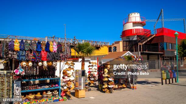 a view of the ensenada promenade on the pacific coast of mexico - ensenada stock pictures, royalty-free photos & images