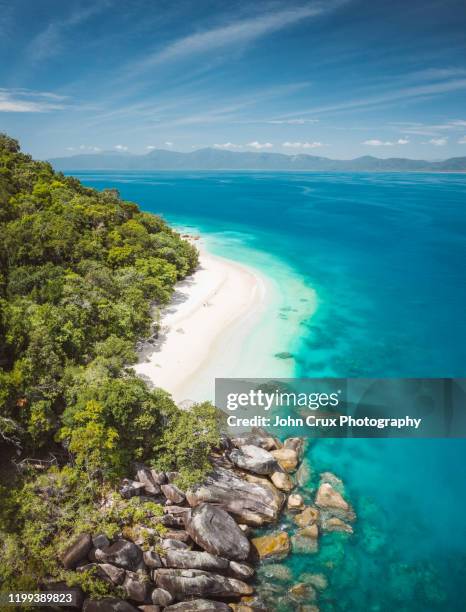 nudey beach queensland - cairns australië stockfoto's en -beelden