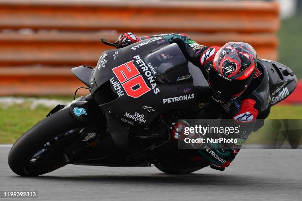 Fabio Quartararo of France And Petronas Yamaha SRT during day two MotoGP Official Test Sepang 2020 at Sepang International Circuit on February 7 ,...