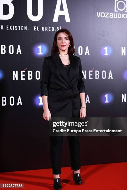 Mamen Camacho attends "Neboa" premiere at Cinema Capitol on January 13, 2020 in Madrid, Spain.