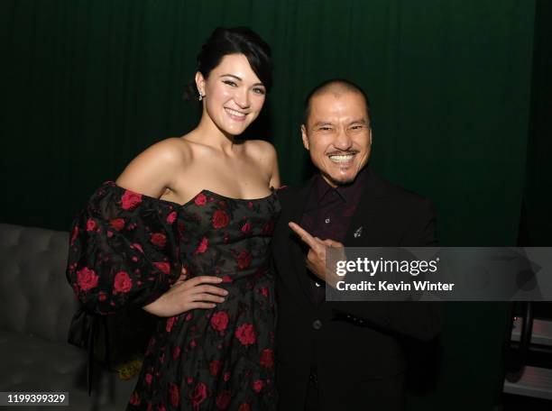 Isa Briones and her father Jon Jon Briones pose at the after party for the premiere of CBS All Access' "Picard" at The Academy on January 13, 2020 in...