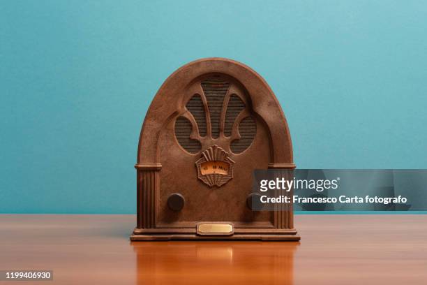 vintage radio - antique radio stock pictures, royalty-free photos & images