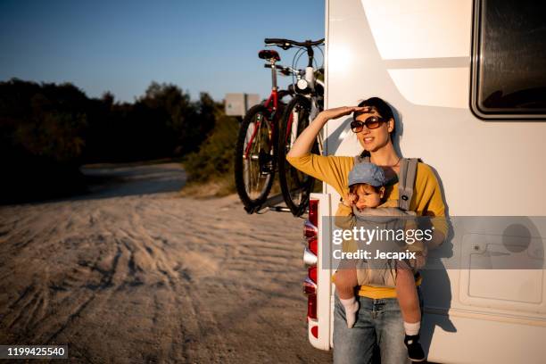 Mom Driving Rv 490 Fall Road Trip Rv Stock Photos, High-Res Pictures, and Images ...