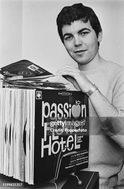 English actor Bill Kenwright browses through a collection of single records and long playing albums in April 1968. Bill Kenwright currently plays the...