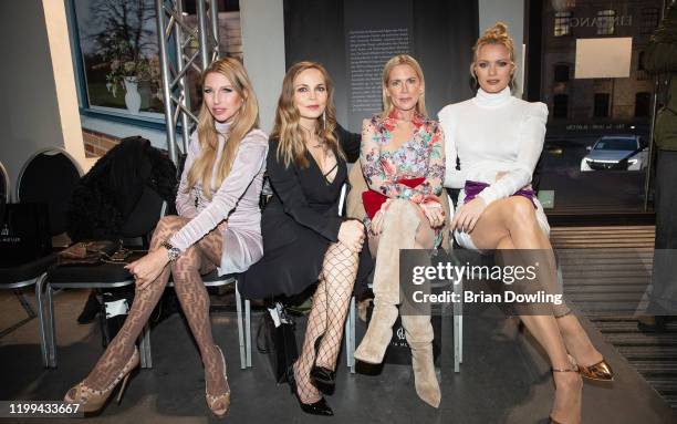 Sabine Piller, Regina Halmich, Tamara Fraefin Nayhauss and Franziska Knuppe at the Lana Mueller fashion show during Berlin Fashion Week Autumn/Winter...