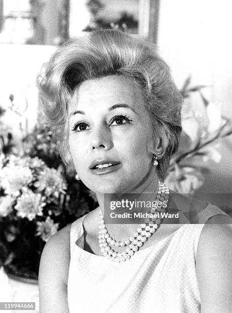 Hungarian actress Eva Gabor, 1960.