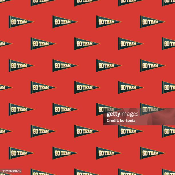 baseball pennant pattern - baseball background clip art stock illustrations