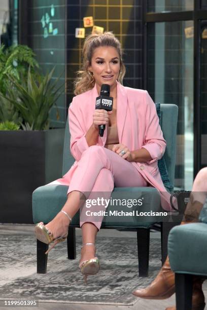 Jessie James Decker visits Build to discuss the weight loss program The South Beach Diet at Build Studio on January 14, 2020 in New York City.