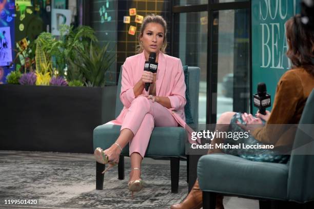 Jessie James Decker visits Build to discuss the weight loss program The South Beach Diet at Build Studio on January 14, 2020 in New York City.