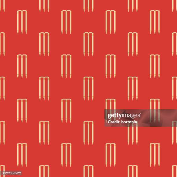 cricket wicket pattern - wicket stock illustrations