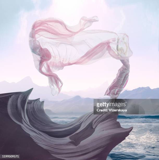 levitation - veiled woman stock pictures, royalty-free photos & images