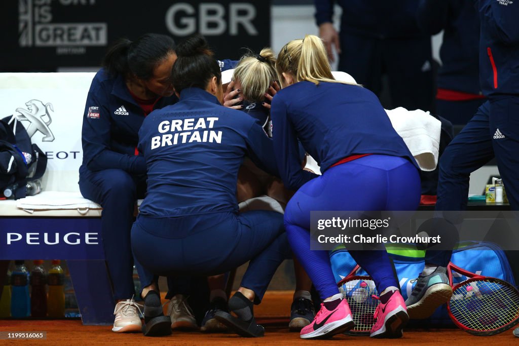 Slovakia v Great Britain - Fed Cup: Day 2