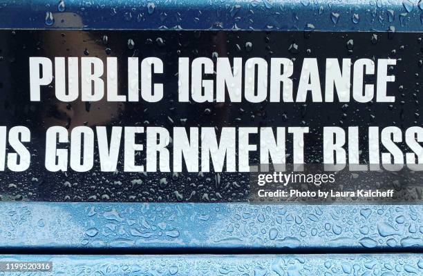 political statement - bumper sticker stock-fotos und bilder