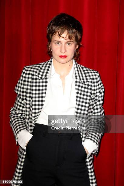 Heloise Letissier aka Christine and the Queens attends the Ami Alexandre Mattiussi Menswear Fall/Winter 2020-2021 show as part of Paris Fashion Week...