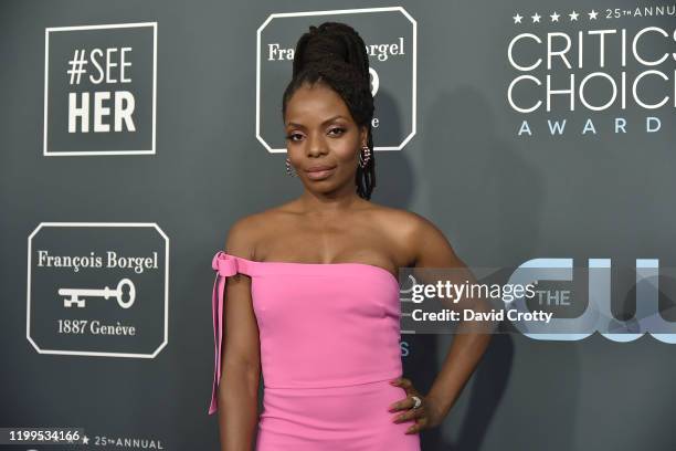 Marsha Stephanie Blake during the arrivals for the 25th Annual Critics' Choice Awards at Barker Hangar on January 12, 2020 in Santa Monica, CA.