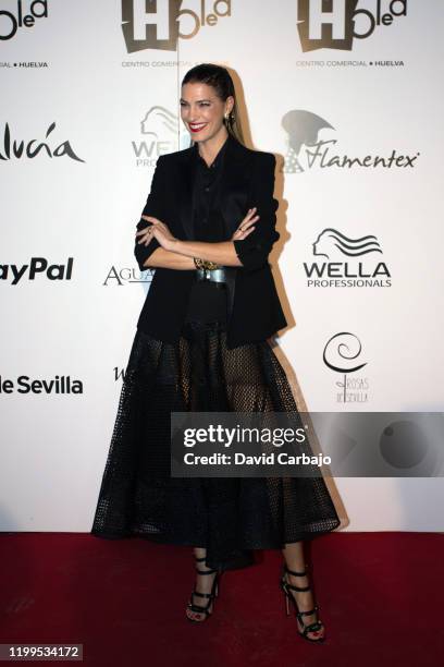 Laura Sanchez attends the inauguration of We Love Flamenco, with the first flamenco model pass by Rocio Peralta on January 14, 2020 in Seville, Spain.