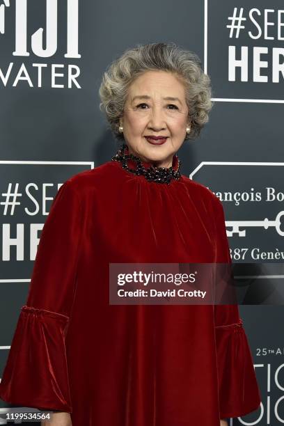 Zhao Shuzhen during the arrivals for the 25th Annual Critics' Choice Awards at Barker Hangar on January 12, 2020 in Santa Monica, CA.