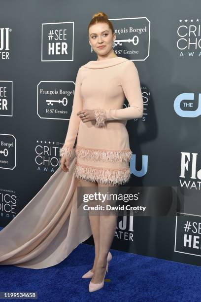 Kennedy McMann during the arrivals for the 25th Annual Critics' Choice Awards at Barker Hangar on January 12, 2020 in Santa Monica, CA.