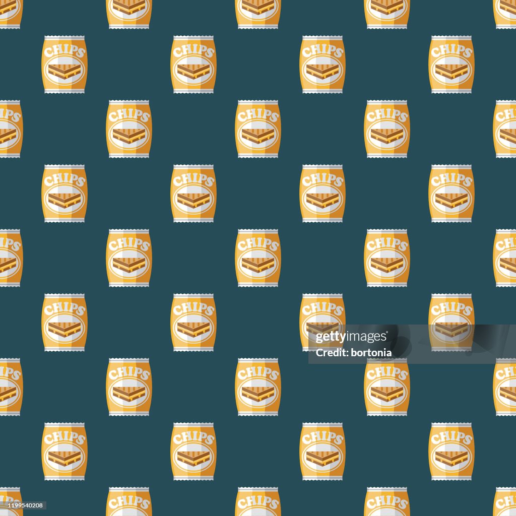Grilled Cheese Potato Chip Flavor Pattern