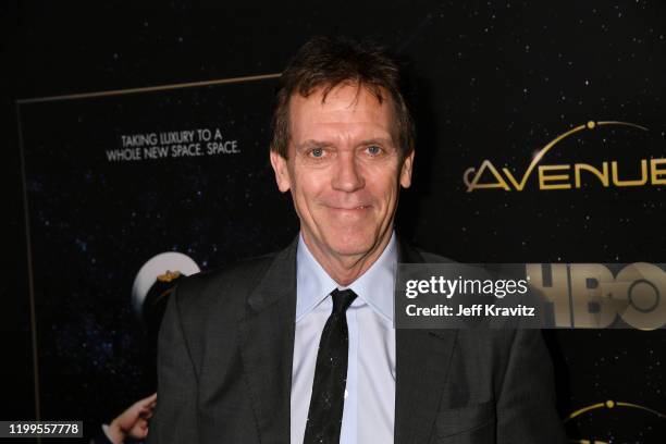 Hugh Laurie attends the Los Angeles Premiere of the new HBO Series "Avenue 5" at Avalon Hollywood on January 14, 2020 in Los Angeles, California.