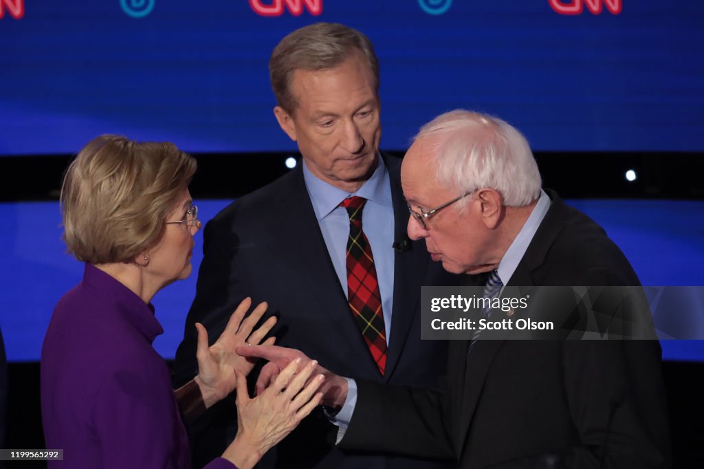 Democratic Presidential Candidates Participate In Presidential Primary Debate In Des Moines, Iowa