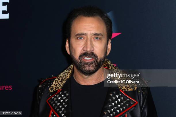 Actor Nicolas Cage attends the special screening of "Color Out Of Space" at the Vista Theatre on January 14, 2020 in Los Angeles, California.