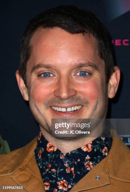 Actor Elijah Wood attends the special screening of "Color Out Of Space" at the Vista Theatre on January 14, 2020 in Los Angeles, California.