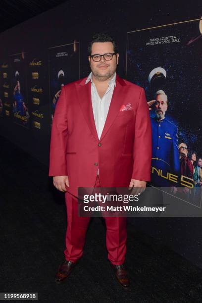 Josh Gad attends the premiere of HBO's "Avenue 5" at Avalon Theater on January 14, 2020 in Los Angeles, California.