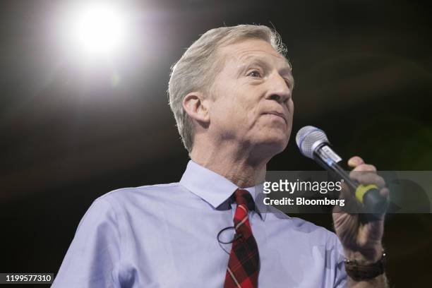 Tom Steyer, co-founder of NextGen Climate Action Committee and 2020 Democratic presidential candidate, speaks during the 61st Annual McIntyre-Shaheen...