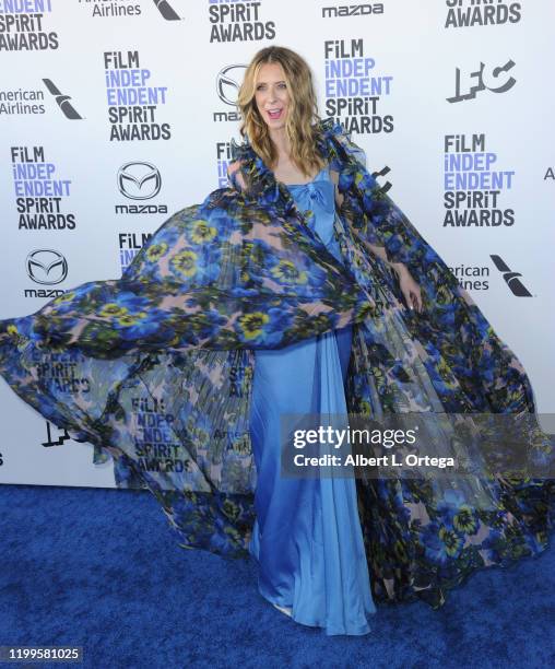 Dawn Luebbe arrives for the 2020 Film Independent Spirit Awards held on February 8, 2020 in Santa Monica, California.