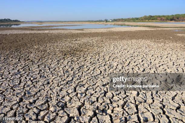 top view shot. climate change and drought land, water crisis and global warming - water crisis stock pictures, royalty-free photos & images