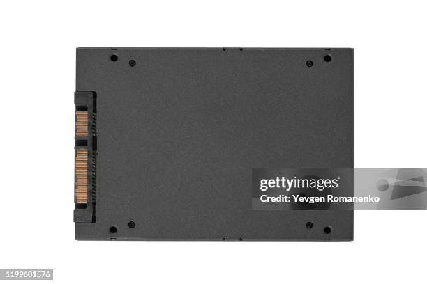 solid state drive (ssd) isolated on white background - ssd stock pictures, royalty-free photos & images