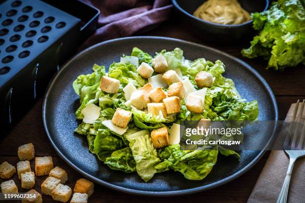新鮮凱撒沙拉 - romaine lettuce 個照片及圖片檔