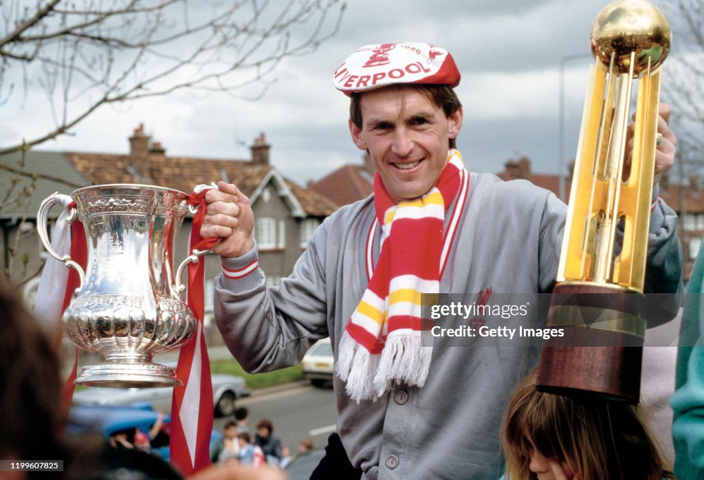 Liverpool League and Cup Double Bus Parade 1986