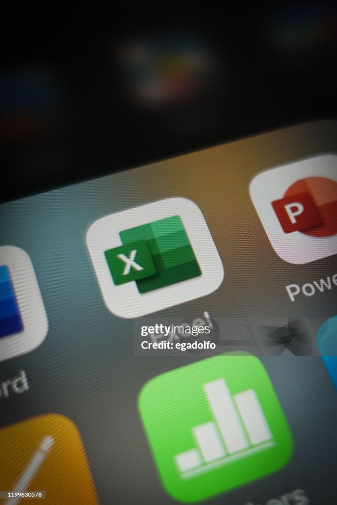 Excel Icon auf dem Smartphone