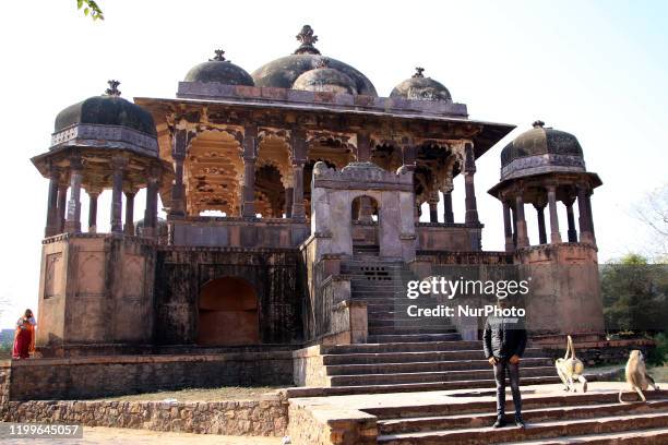 Tourist at The Ranthambore National Park In Sawai Madhopur District, Rajasthan, India On February 9, 2020. Ranthambore National Park is a vast...