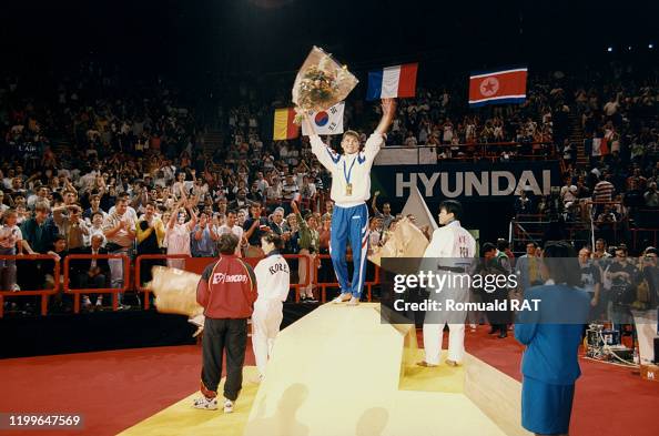 Restoux La judoka française, Marie-Claire Restoux, championne du monde de ...