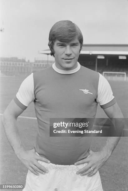 British footballer Malcolm Macdonald during a photo call at Highbury in London, England, 8th August 1976.