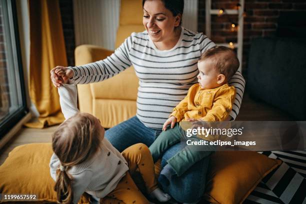 eu amo tou ambos - family with two children - fotografias e filmes do acervo